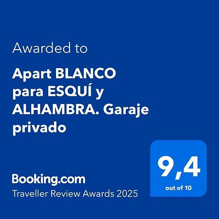 Apart Blanco Para Esqui Y Alhambra. Garaje Privado Grenada Zewnętrze zdjęcie